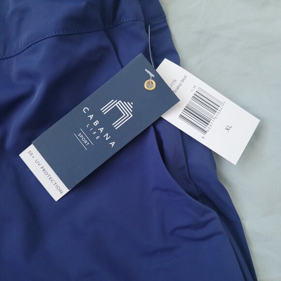NEW CABANA LIFE Sport Navy Scallop Skort 15" - Picture 6 of 9